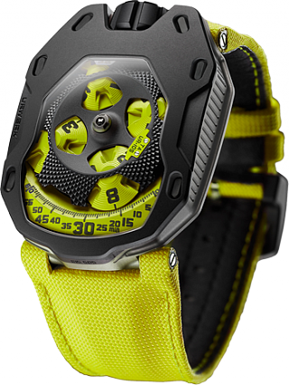 Review Urwerk Replica UR-105TA Black Lemon watch